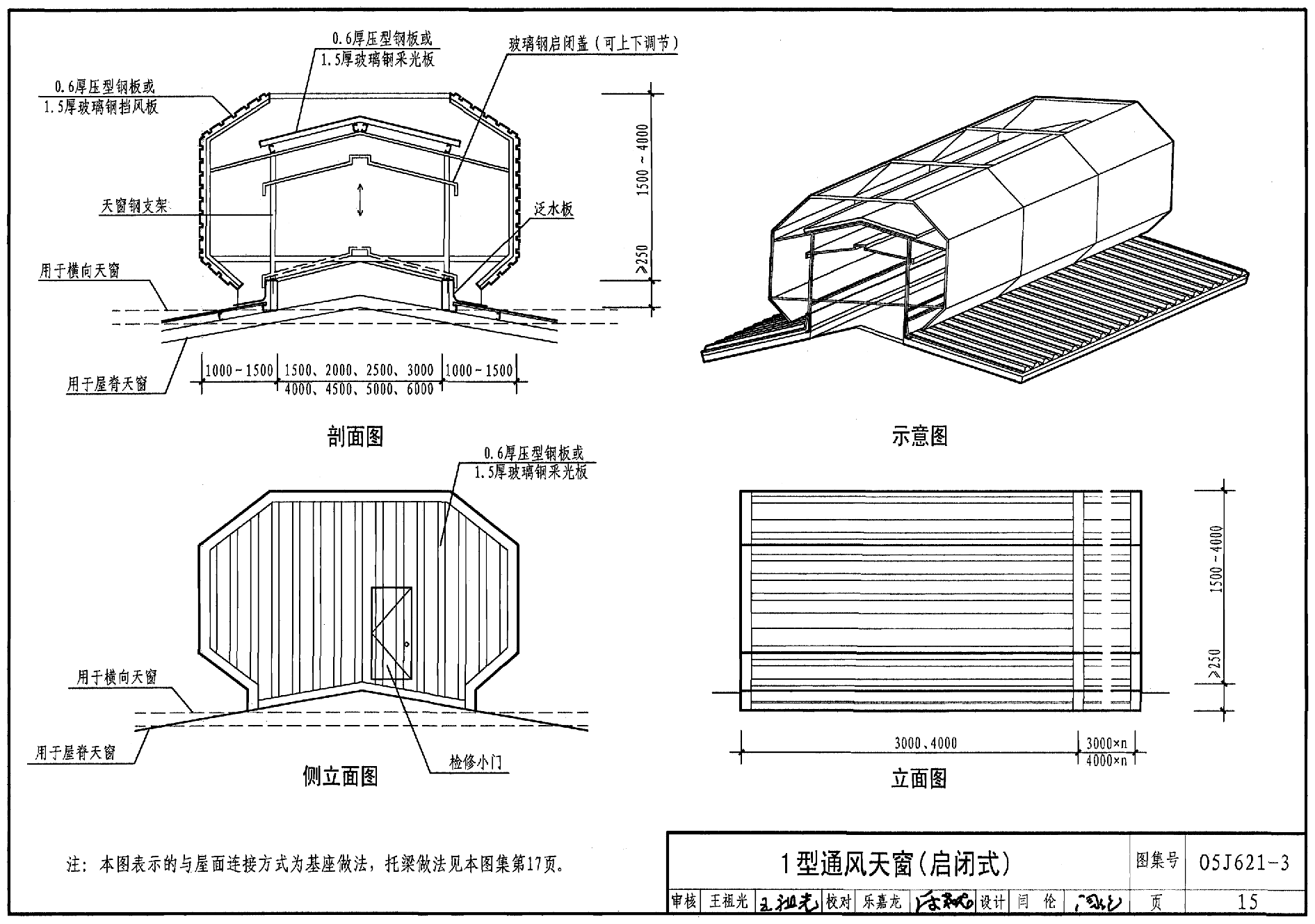 05j621-3:通风天窗 - 国家建筑标准设计网